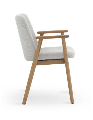 Set 4 sillones con brazo Sirena roble...