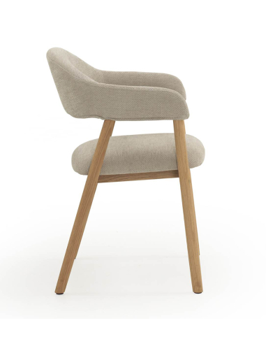 Set 4 sillones Poniente madera roble...