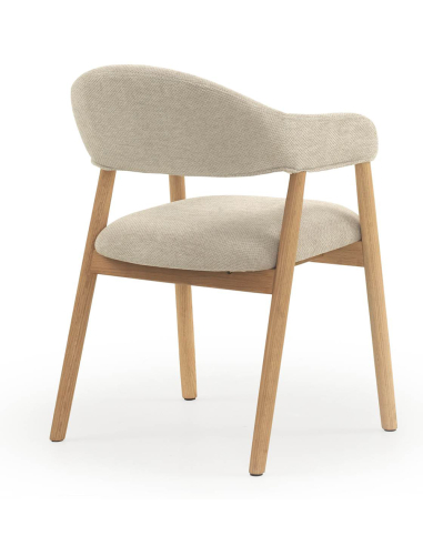 Set 4 sillones Poniente madera roble...