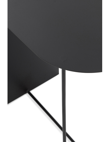 Mesa auxiliar Bolina metálica negra...