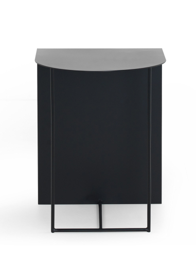 Mesa auxiliar Bolina metálica negra...