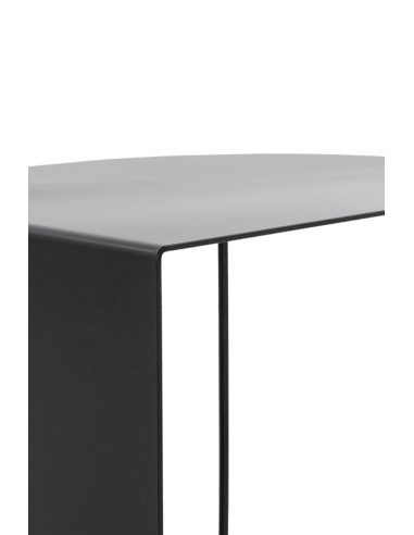 Mesa auxiliar Bolina metálica negra...