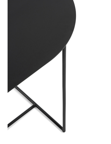 Mesa auxiliar Bolina metálica negra...