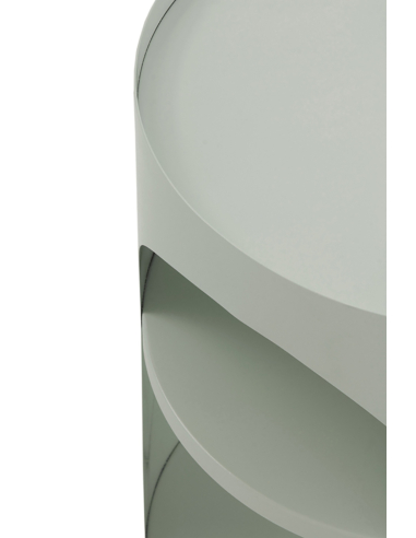 Mesa auxiliar metálica verde arco