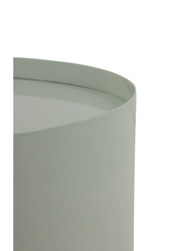 Mesa auxiliar metálica verde arco