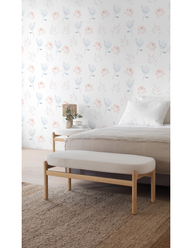 Banqueta Ola descalzador tapizada en...