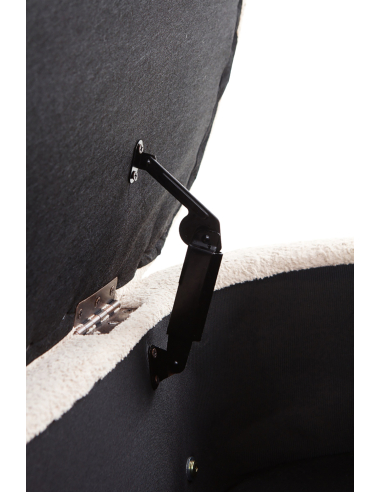 Banqueta baúl descalzador Ola bouclé...