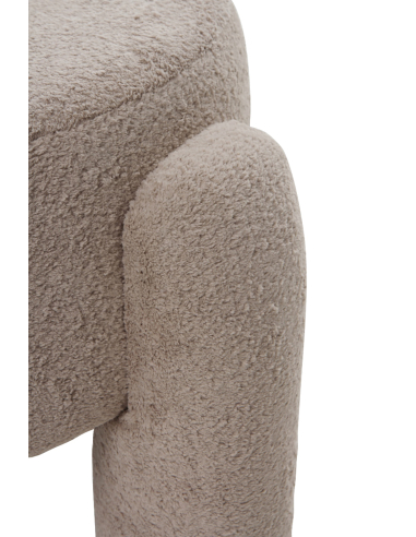 Puf Alborán tapizado en bouclé