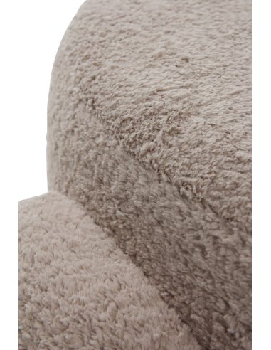 Puf Alborán tapizado en bouclé