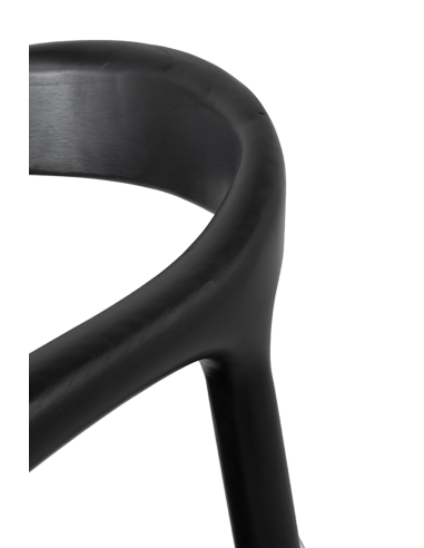 Set 4 sillones negros madera de...