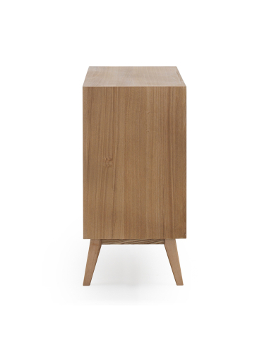 Cómoda Timón 3 cajones chapada en fresno