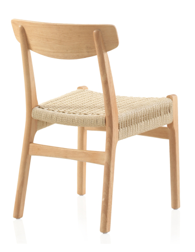 Set 4 sillas de comedor madera de...