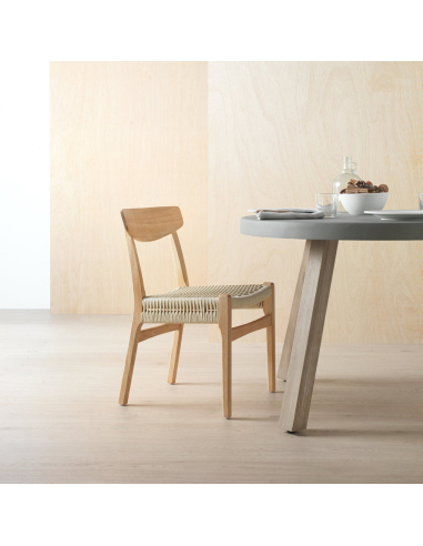 Set 4 sillas de comedor madera de...