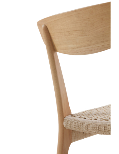 Set 4 sillas de comedor madera de...