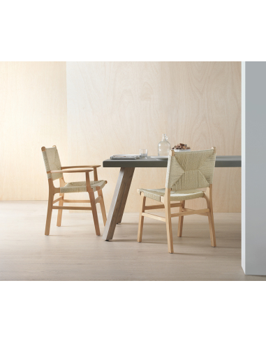 Set Foque 4 sillones madera hevea...