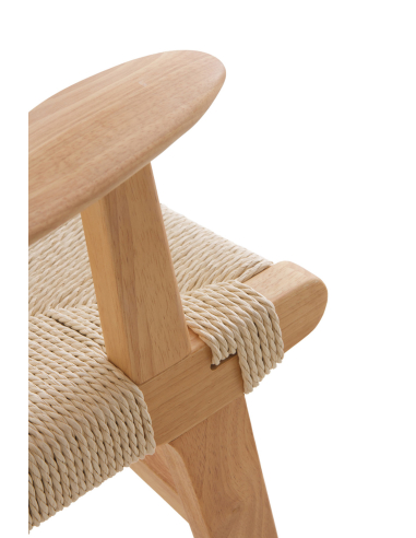 Set Foque 4 sillones madera hevea...