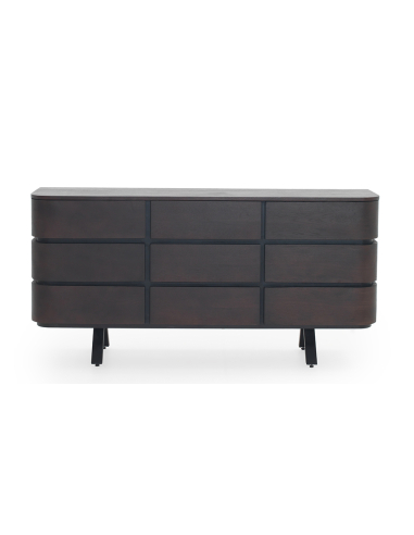 Aparador 9 cajones chapado en wengué...