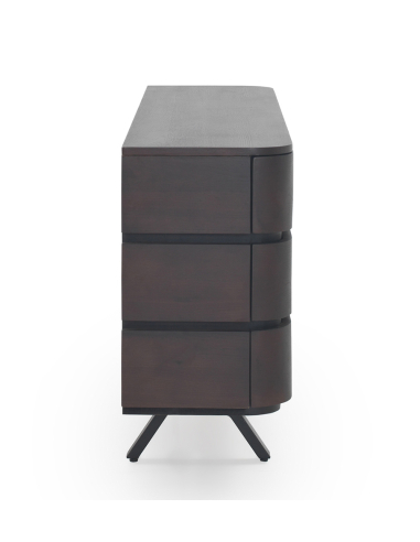 Aparador 9 cajones chapado en wengué...