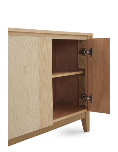 Aparador 4 puertas chapado en fresno