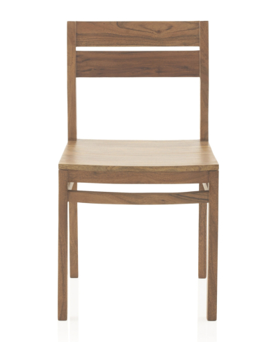 Set 4 sillas de comedor acacia con veta