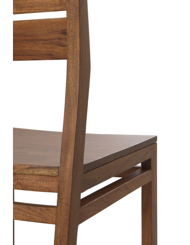 Set 4 sillas de comedor acacia con veta