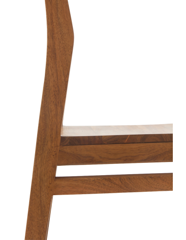 Set 4 sillas de comedor acacia con veta