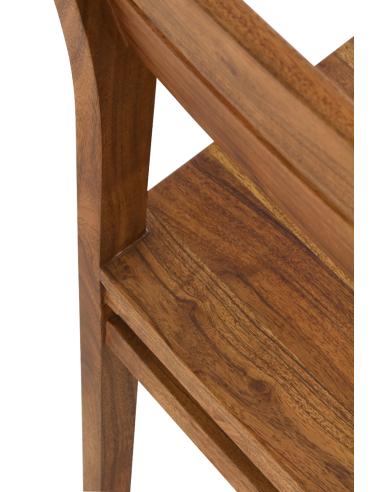 Set 4 sillas de comedor acacia con veta