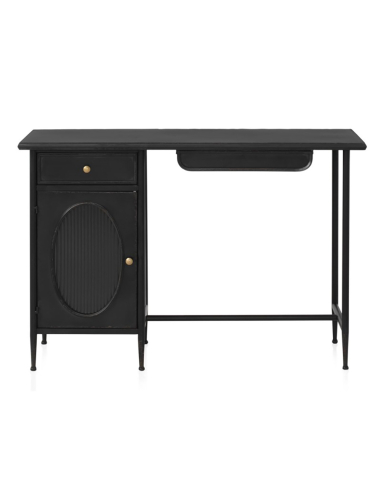 Escritorio Víreo puerta cristal oval