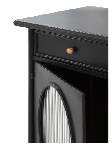 Escritorio Víreo puerta cristal oval