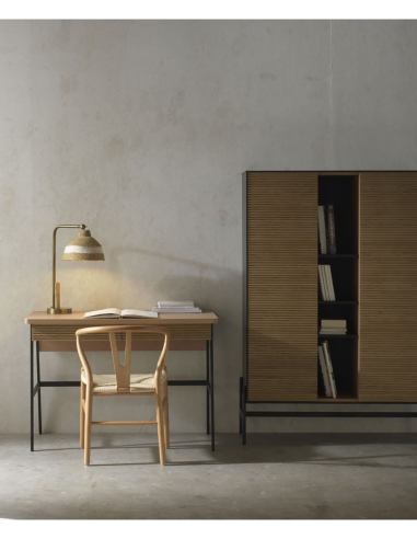 Escritorio Aura chapado en fresno
