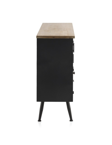 Aparador Aura metálico sobre de madera