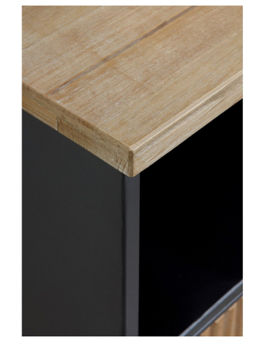 Aparador Aura metálico sobre de madera