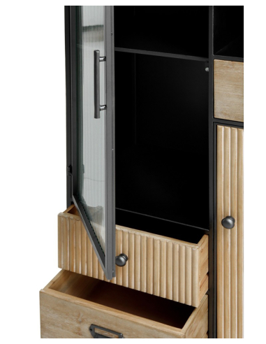 Aparador Aura metálico sobre de madera