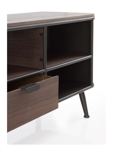 Mueble TV Brentis metálico 1 cajón
