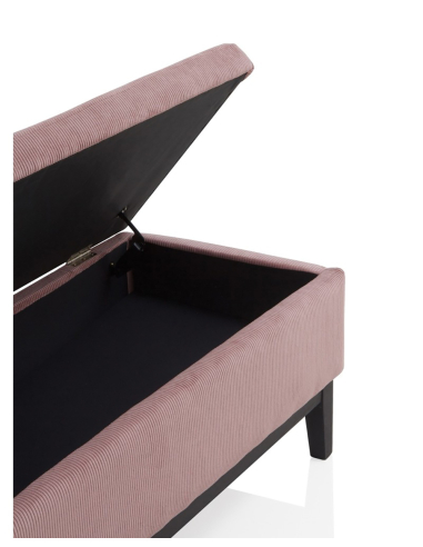 Banqueta-baúl descalzador tapizada...