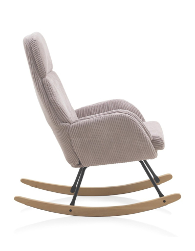 Mecedora balancín Aliso tapizado lavanda