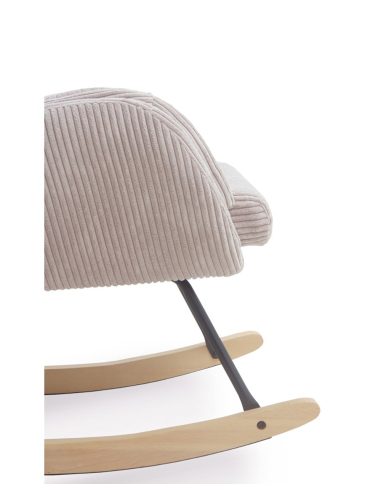 Mecedora balancín Aliso tapizado lavanda