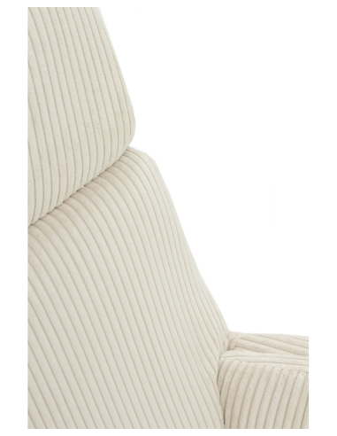 Mecedora balancín Aliso tapizado blanco