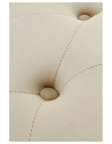 Banqueta-baúl descalzador tapizado beige
