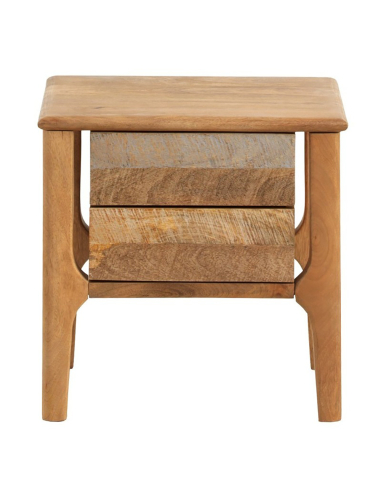Mesita de noche 2 cajones madera...