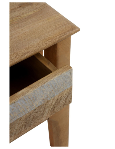 Mesita de noche 2 cajones madera...