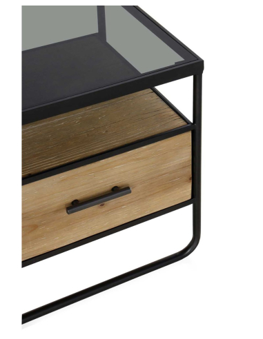 Mueble TV Notus madera abeto y hierro