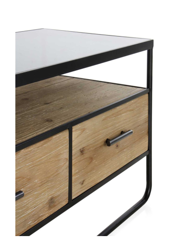 Mueble TV Notus madera abeto y hierro