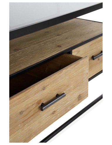 Mueble TV Notus madera abeto y hierro