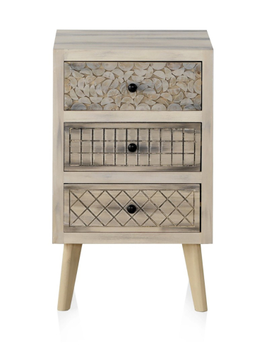 Mesita de noche Zonda madera de álamo