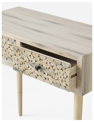 Consola recibidor Zonda madera de álamo