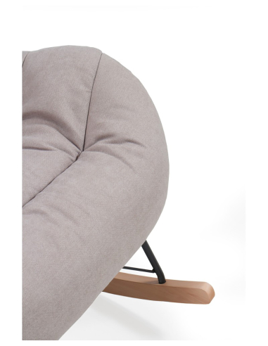 Mecedora Aliso tapizada beige...