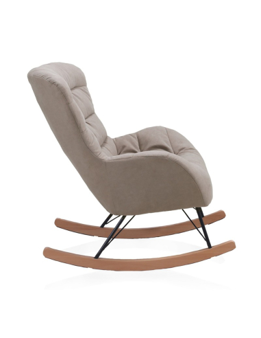Mecedora Aliso tapizada beige...