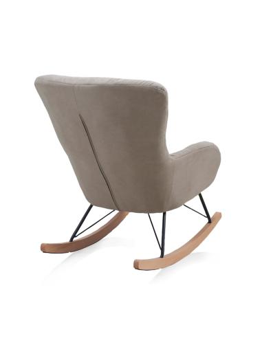 Mecedora Aliso tapizada beige...