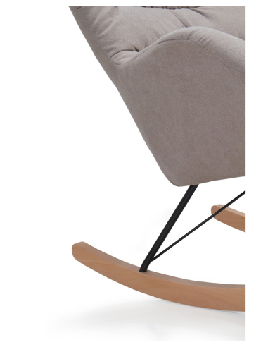 Mecedora Aliso tapizada beige...